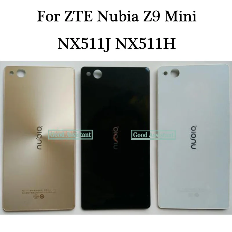 Черный/белый/золотой 5,0 дюйма для zte Nubia Z9 Mini NX511J NX511H задняя крышка батарейного отсека, корпус, чехол, запчасти для заднего стекла