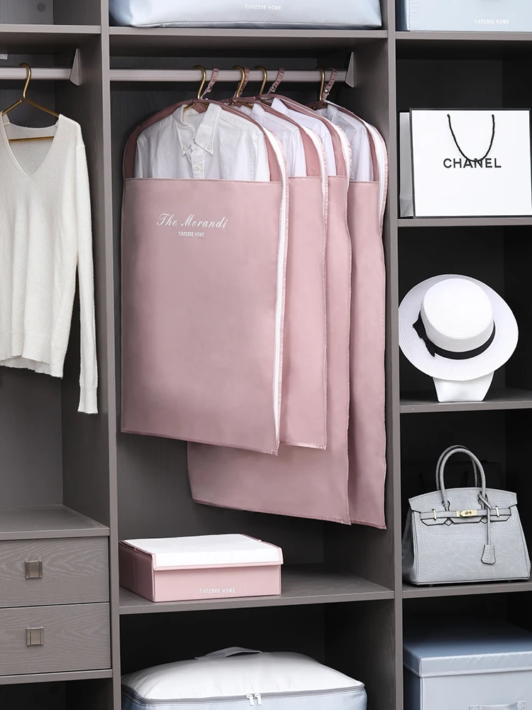 

Clothes Hanging Bag Garment Bags Suit Coat Dust Cover Home Storage Bag Wardrobe Clothing Organizer Dustproof Cover Protector