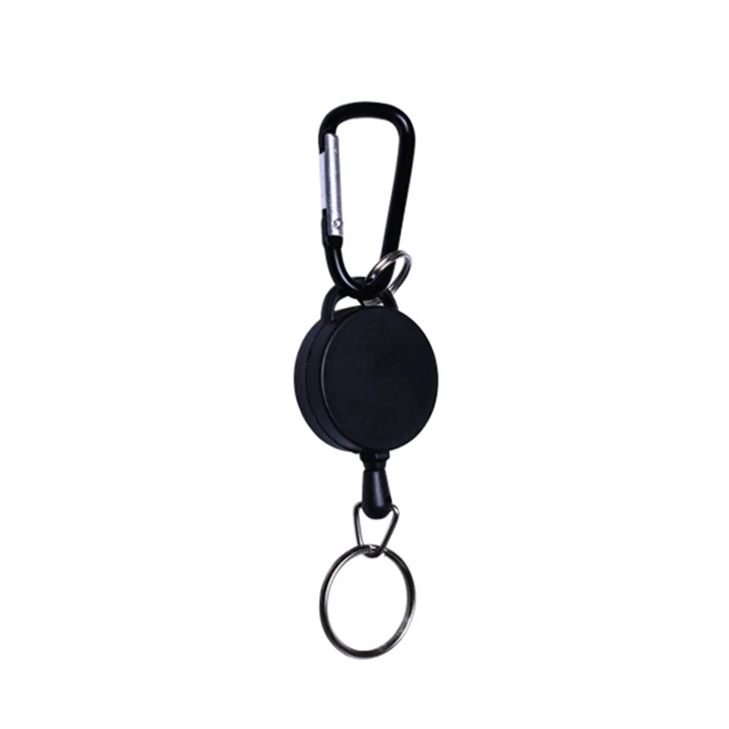Выдвижной брелок для кемпинга телескопический антипотерянный карабин