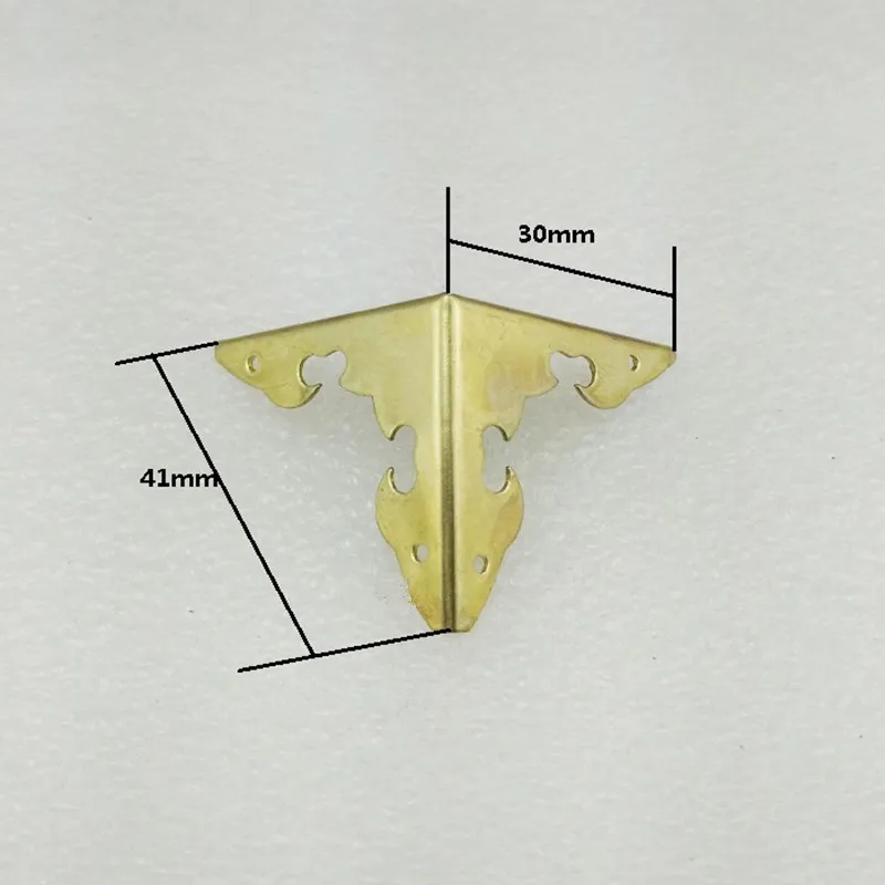 12 шт. 30x30 мм чехол коробка углы мебельные декорации треугольные цветы сбоку
