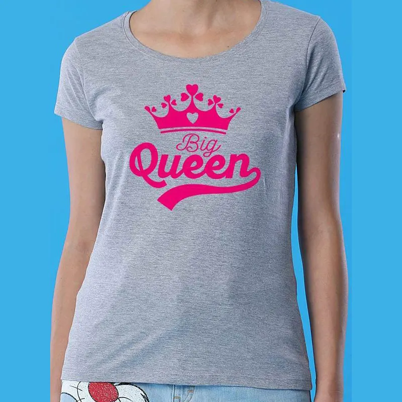 

Family Matching Outfits Mommy and Me Clothes Queen Letter Print T-shirt Mother Daughter Casual Tops Family Look Clothing