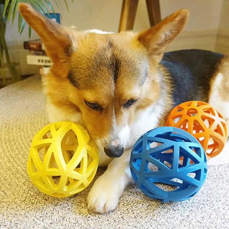 Резиновые жевательные игрушки для собак больших и средних полые шарики