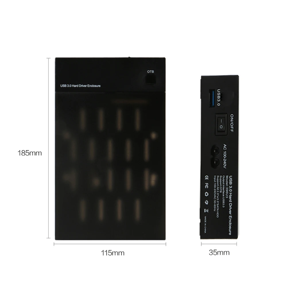 USB 3 0 2 5 &quot3 5&quot SSD HDD диск чехол SATA жесткий внешний корпус Поддержка UASP 8 ТБ