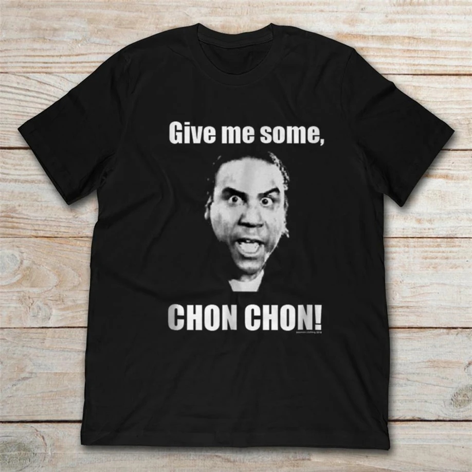 Забавная черная футболка Give Me Some Chon S-3Xl большого размера |