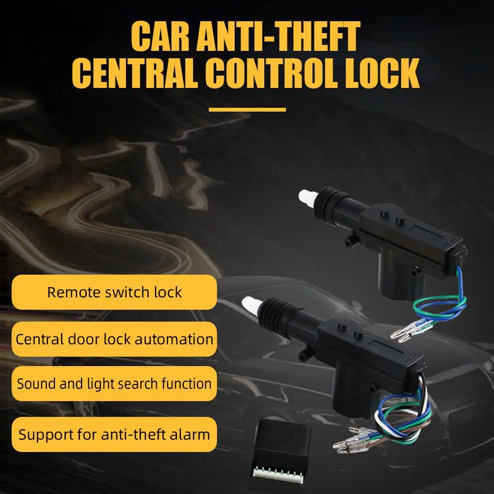 

Vehemo Central Lock Door Lock Motor Actuator Car Auto for Kit Motor Kit Universal 360 Rotation Prevent Stuck