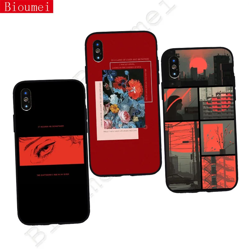 Bioumei пустые глаза Силиконовый ТПУ чехол для iPhone 11 задняя крышка оболочка 11Pro Max XR X