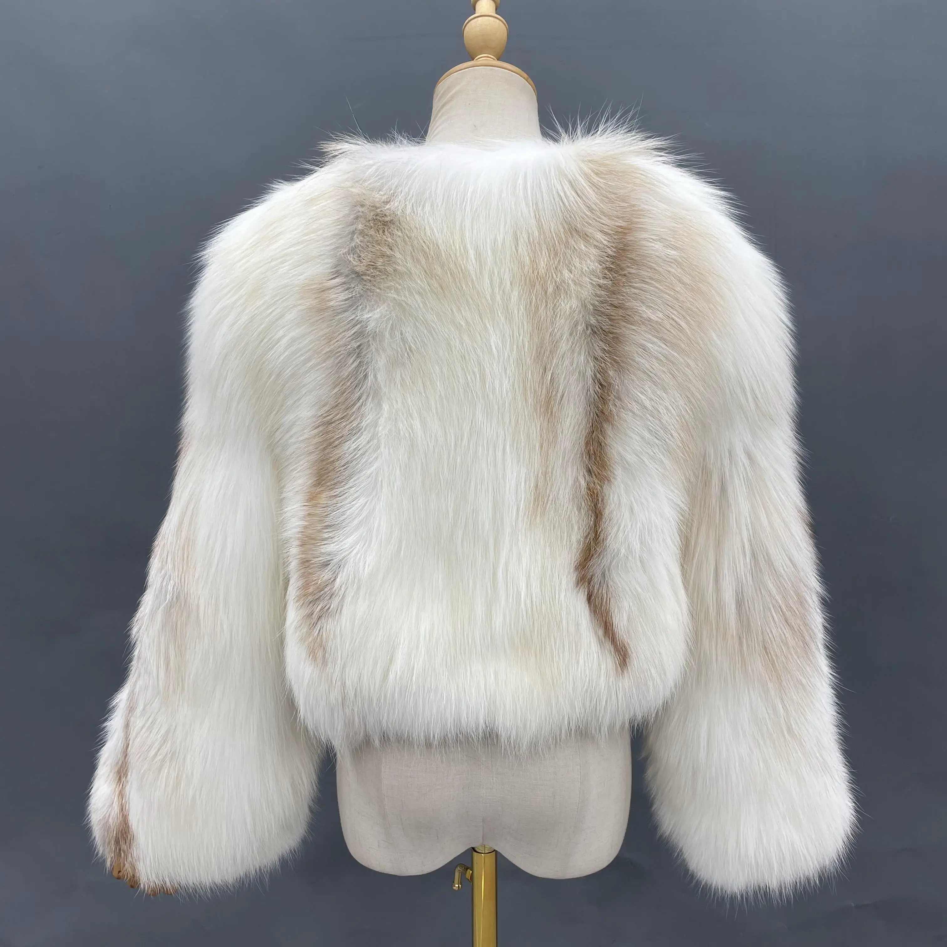 Новинка 2021 женское роскошное меховое пальто из мраморного лисьего меха модное