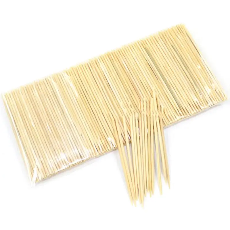 

250Pcs/Box Worthy Bamboo Toothpick Disposable Natural Toothpicks Fruit Single Sharp Tooth Sticks Family Restaurant Accessories