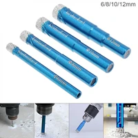 4pcsset electric drill drilling bit granite marble dry hole puncher built in cooling wax new