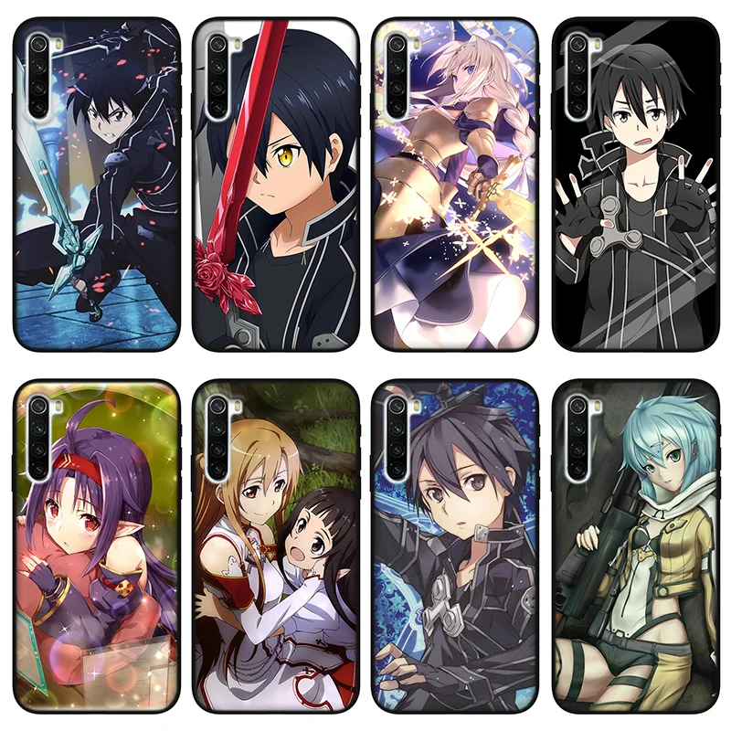 

Anime SAO Kirito Black silicone phone case for Samsung Galaxy A70 A50 A30 A20 A10 S 20E A90 A6 A7 A8 A9 J4 J6 Plus 2018