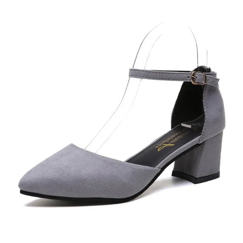 Прямая продажа с фабрики босоножки на низком каблуке для женщин Ремешок