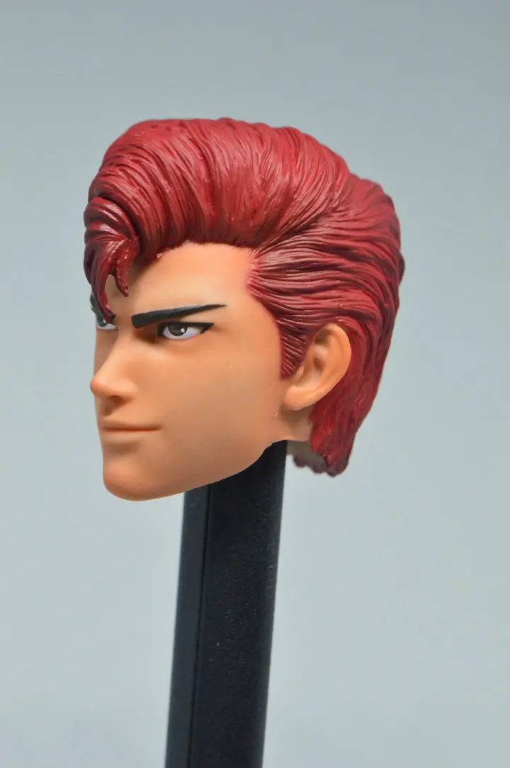 Масштаб 1/6 Мужская голова Лепка Slam Dunk Sakuragi Hanamichi Аниме Фигурка Fot 12 дюймов экшн