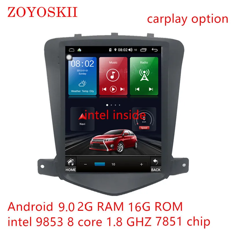 9.0 2G 16G WIFI 8 ZOYOSKII Android 9,0 10,4 дюймов ips vetical HD экран автомобильный gps мультимедийный радио навигационный плеер для Chevrolet Cruze 2009 - Цвет: 9.0 2G 16G WIFI 8