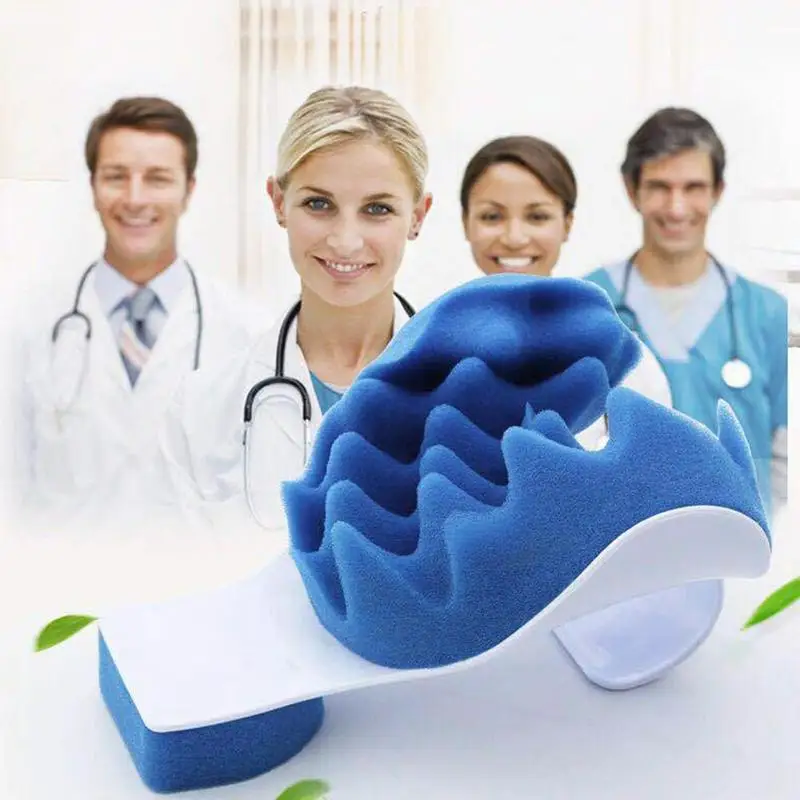 Массажная подушка для поддержки шейного отдела позвоночника устройство