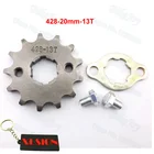 Передняя Звездочка двигателя для CRF XR 50 70 KLX110 TTR, 428, 13 т, зуб 20 мм
