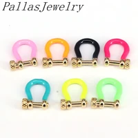 10pcs 1419mm safety clasps for jewelry makingcarabiner screw clasps findingsconnectors beaded charms screw lock supplies