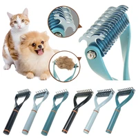 pet products grooming tool hair removal dog combs cats fur trimming dematting deshedding brush blade tools cat haircut supplies