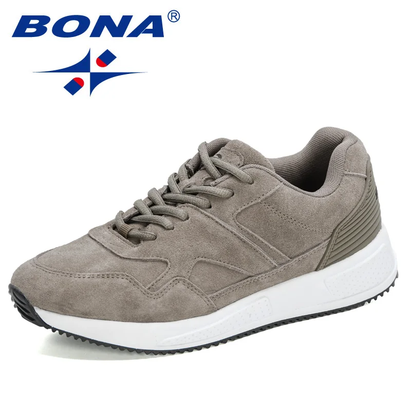 

BONA 2021 New Designers Suede Casual Sneakers Men Luxury Brand Popular Footwear Man Comfortable Trendy Shoes Zapatillas Hombre