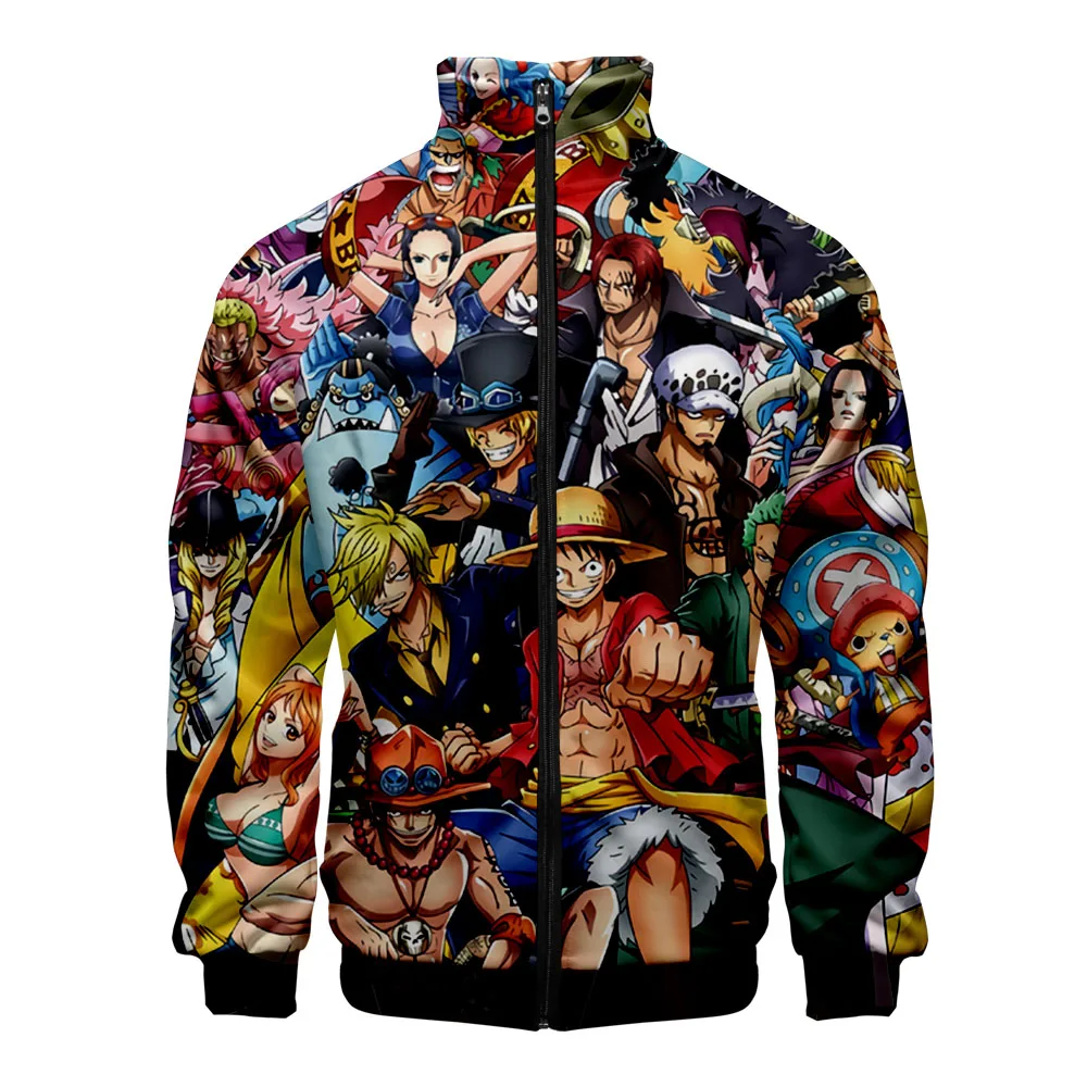 

One Piece 3D Printed Stand Collar Zipper Jacket Fashion Women/Men Hot Sale 2019 Fashion Trendy Streetwear Clothes