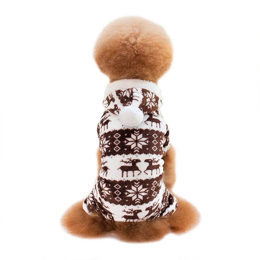 

Cotton Print Pet Dog Warm Clothes Puppy Jumpsuit Hoodie Coat Doggy Apparel Keep Warm Dog Clothes Pet Clothes