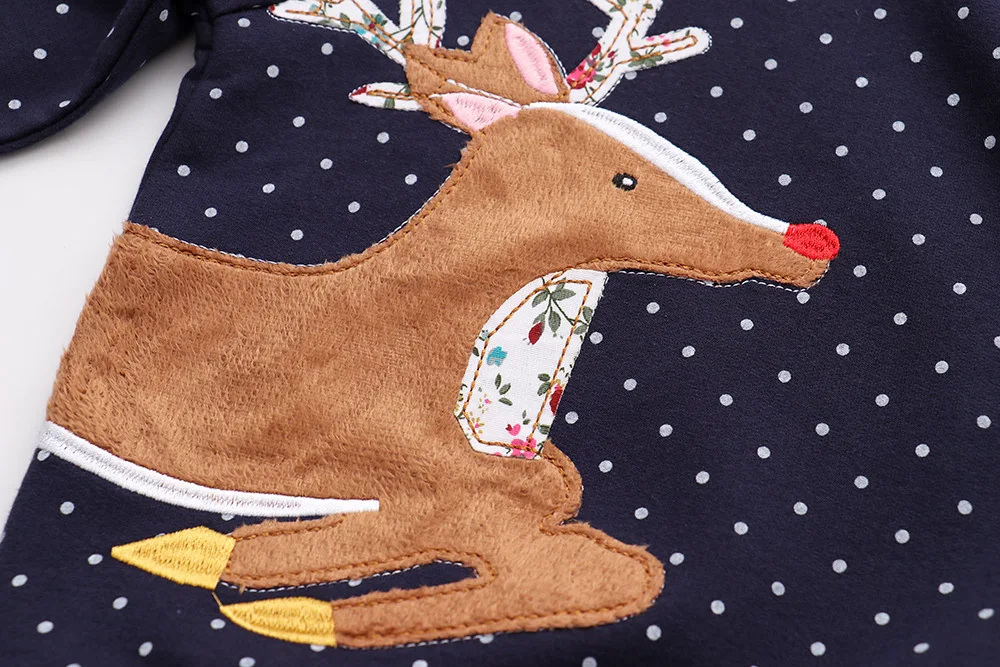 Детский свитер свитера с рисунком оленя для новорожденных девочек коллекция 2019