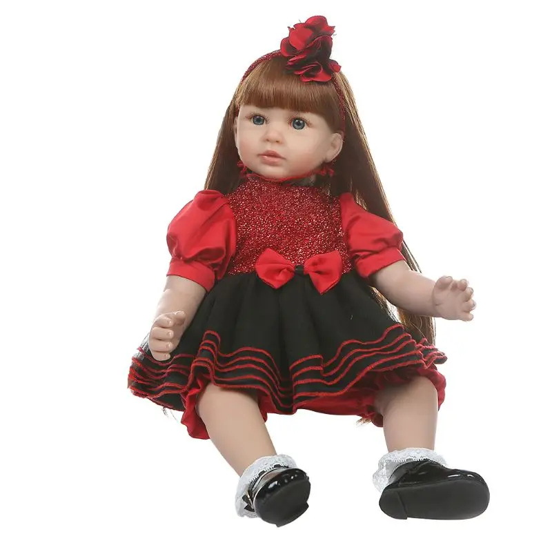 60 см Реалистичная кукла реборн Мягкий силиконовый винил новорожденные дети