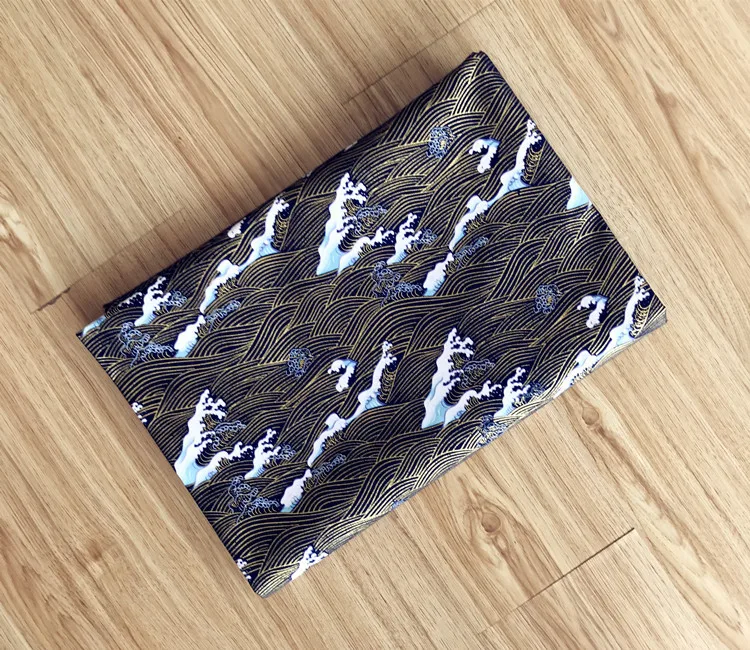 Лоскутное изделие из хлопчатобумажной ткани DIY ткани волны вишневого цвета бронзированные ткани S97