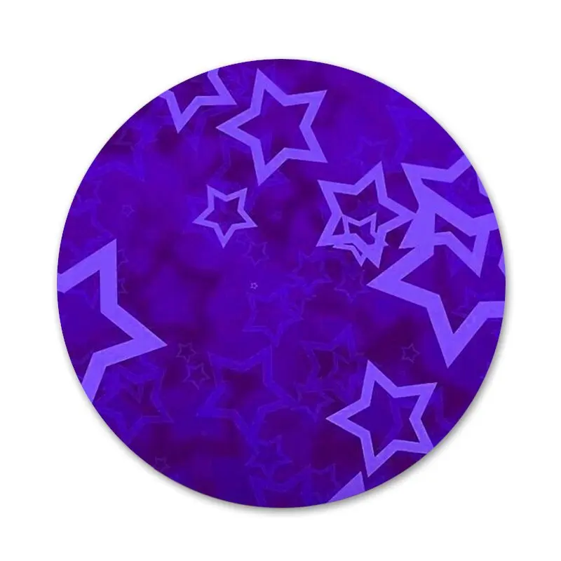 

58mm Glitter Stars Badge Brooch Pin Accessories For Clothes Backpack Decoration gift