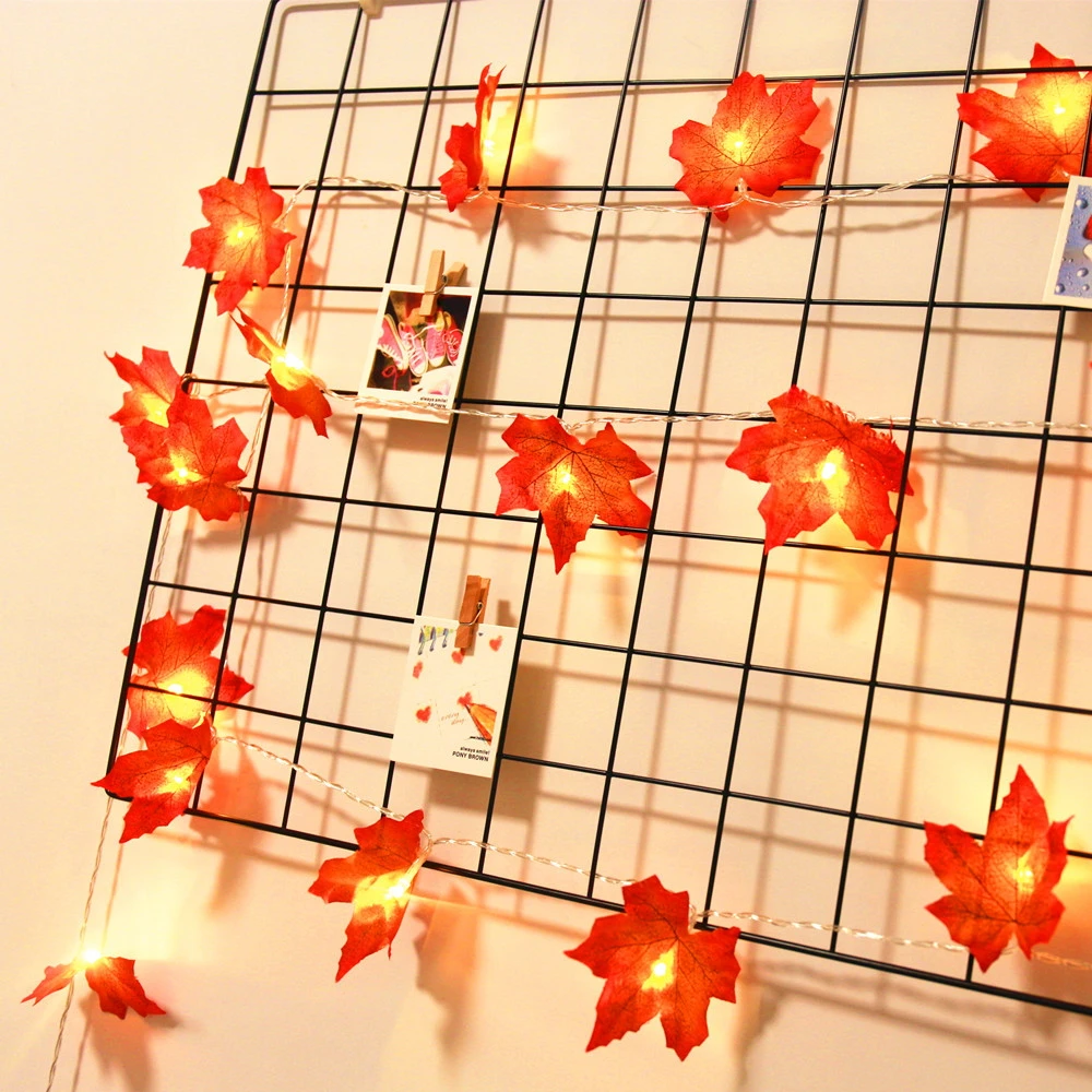 

3M USB Maple Leaf Garland Warm White String Lights Christmas New Year Christmas Decorations for Home Room