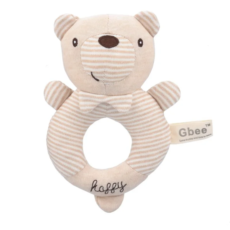Newborn Baby Rattles Rabbit Bear Grab Ability Training Toys Infant Stroller Bed Hanging Bell Plush Dolls игрушки для детей |