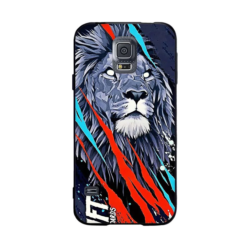 Ультратонкий чехол для Samsung Galaxy S5 силиконовый с принтом задняя крышка телефона
