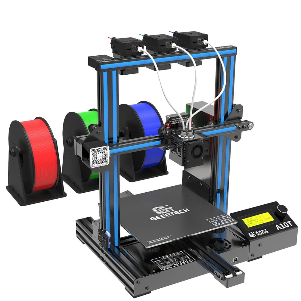 Geeetech A10T FDM 3D принтер с смешанным цветом интегрированной строительной базой