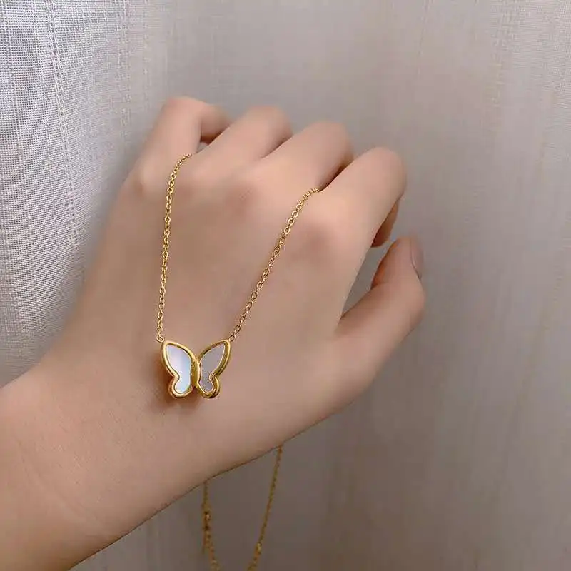 Многослойное ожерелье в стиле панк с плоским лезвием и цепочкой простое золотое