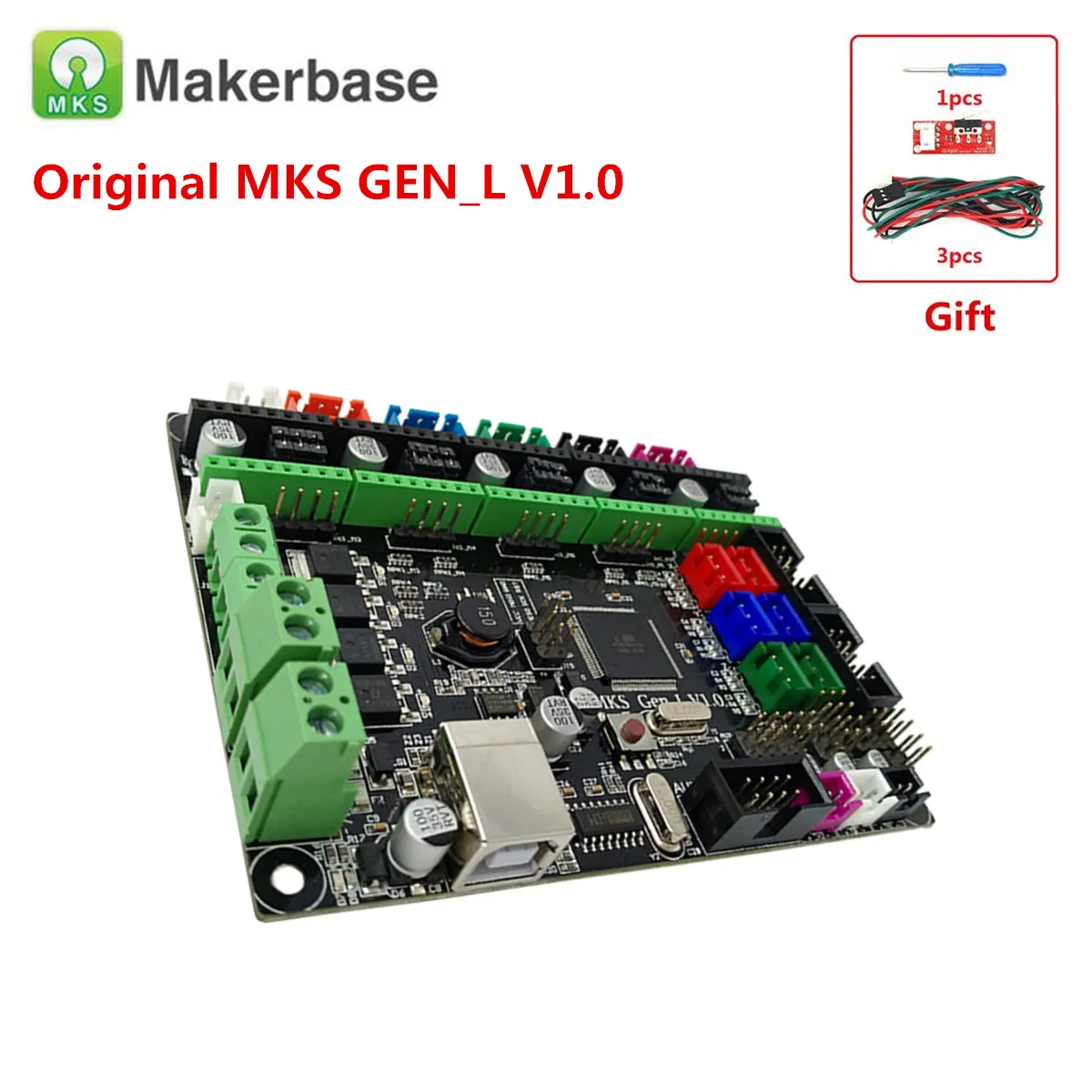 Оригинальный Makerbase MKS GEN L V1.0 материнская плата 3D принтер Поддержка карт