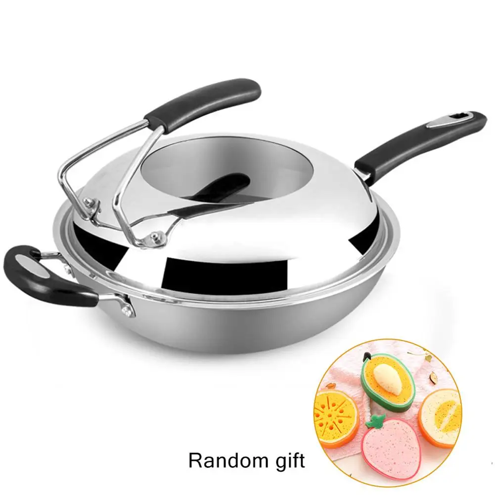 Сота вок с антипригарным покрытием сковородка для жарки Бездымная сковорода