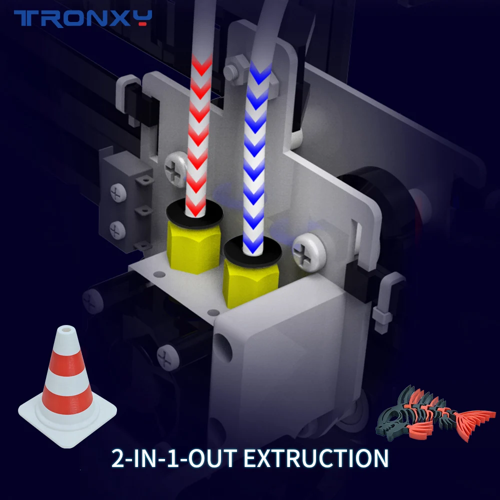 Новые Модернизированный TRONXY X5SA-2E 3D принтер ультра-тихий драйвер Core XY стабильная