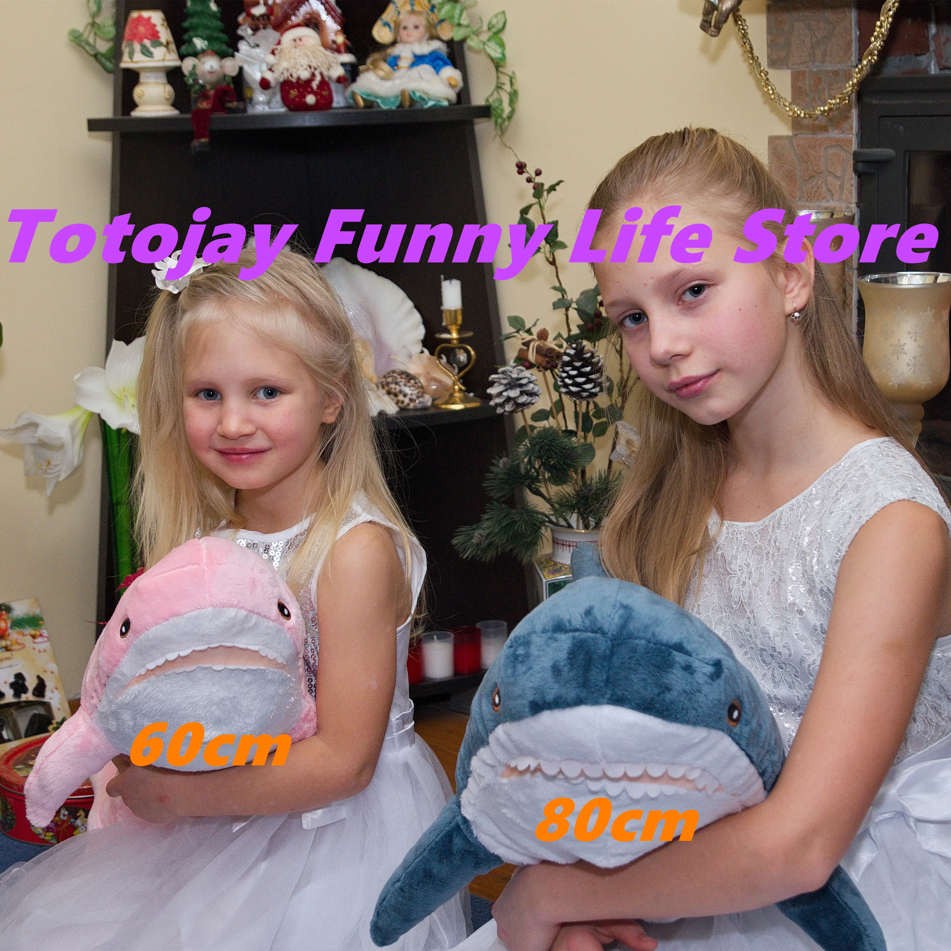 

15-140cm Giant Shark Plush Toy Soft Stuffed Speelgoed Animal Reading Pillow for Birthday Gifts Cushion Doll Gift For Children