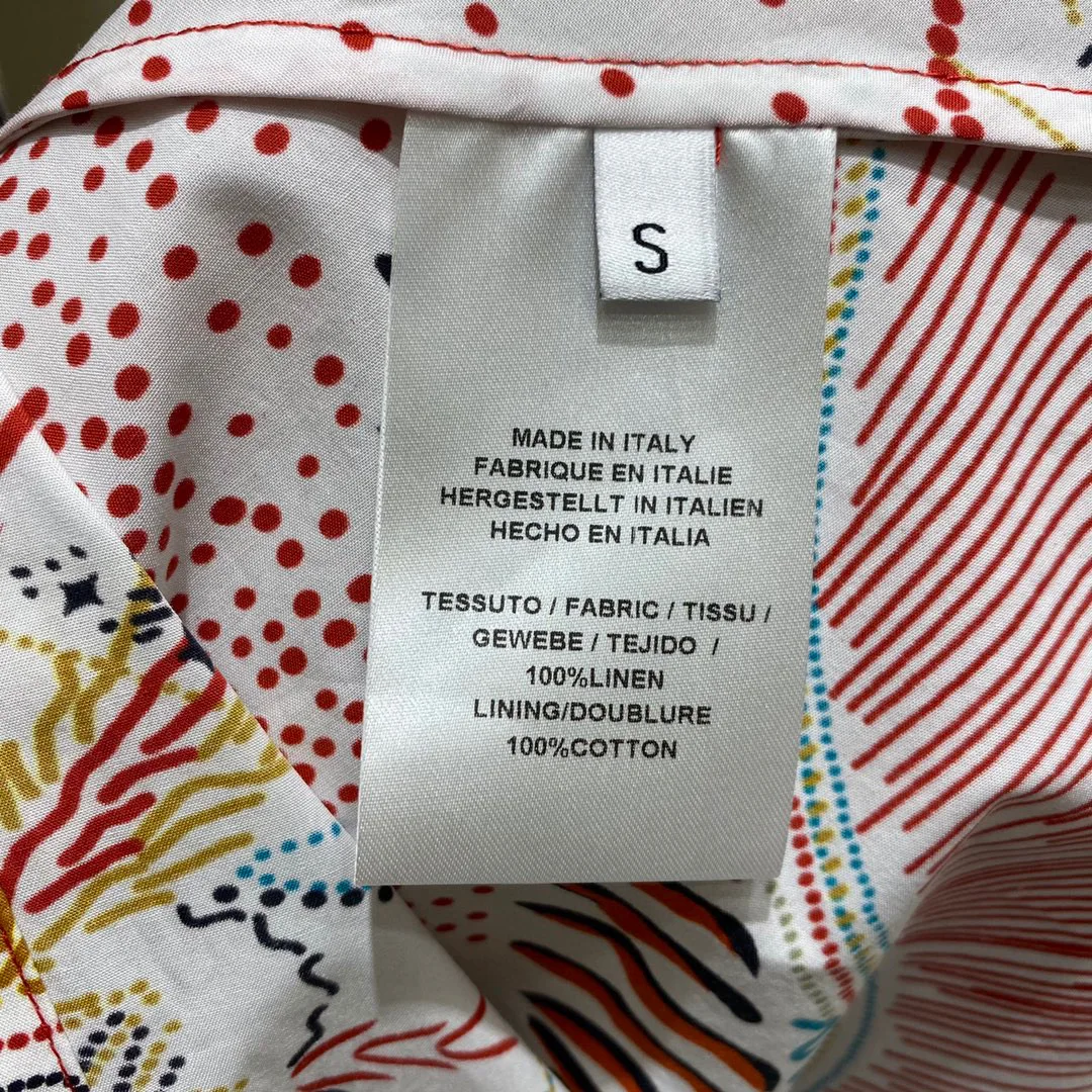

Lady Summer 100% Cotton Dress Women Peter Pan Collar Sleeveless Totem Print Casual Knee Length