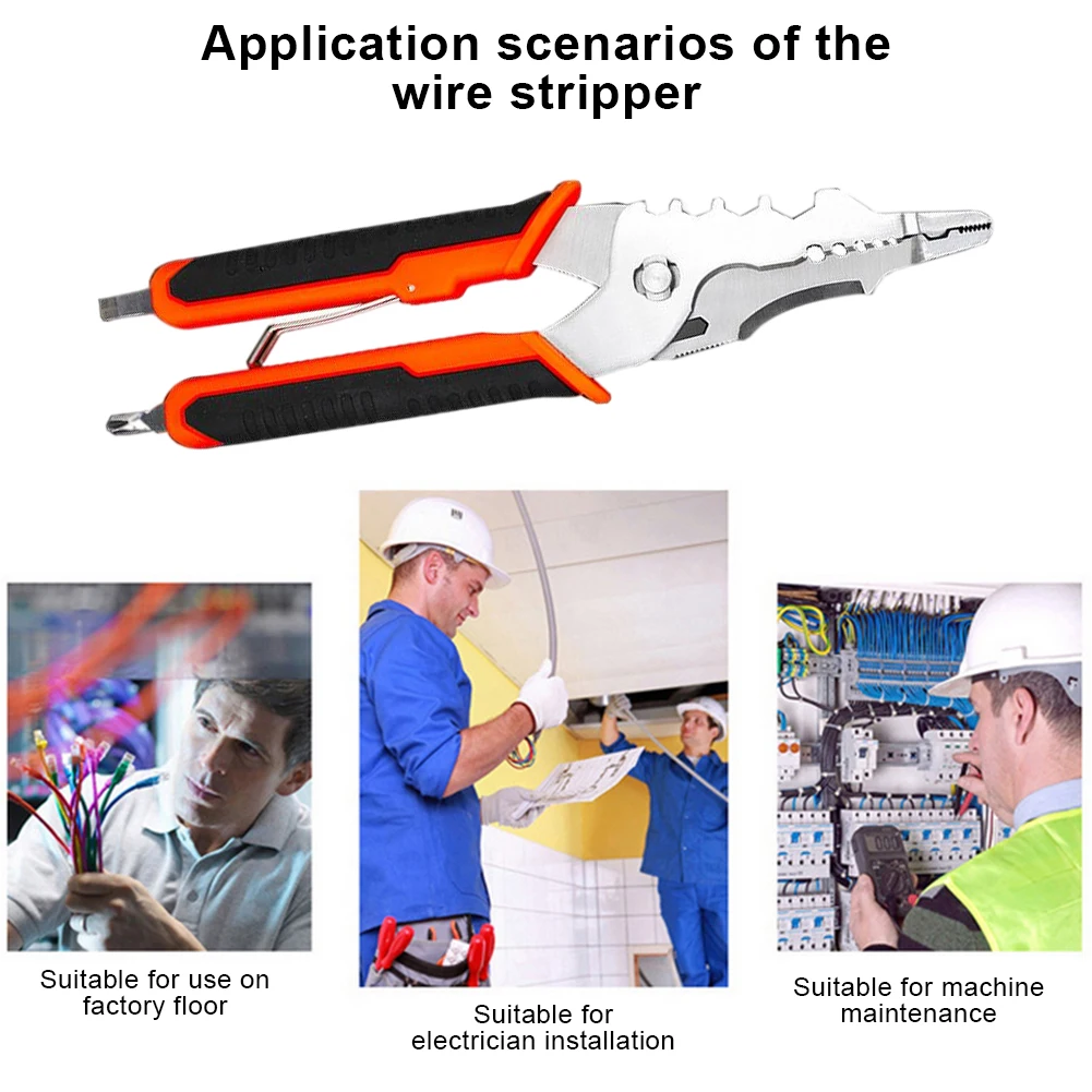 

9 In 1 Wire Pliers Cable Pliers Hand Tools Wire Stripping Tools Metal Cable Crimpers Break Iron Wire Quickly Without Damaging It