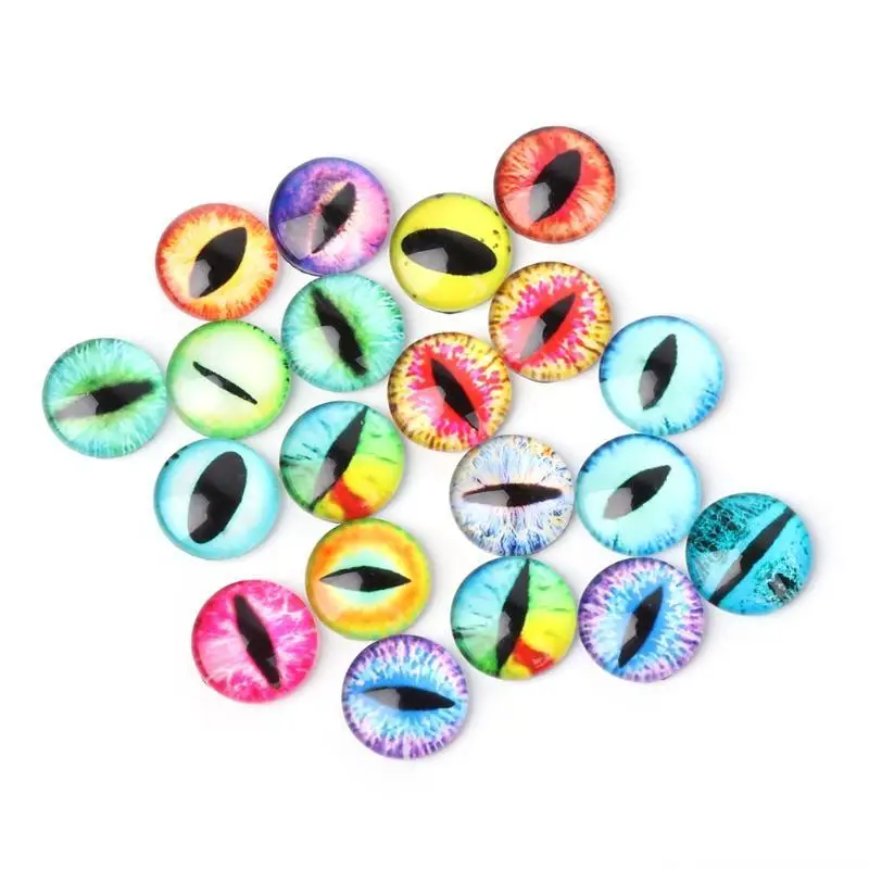 

20Pcs/set Glass Doll Eye Making DIY Crafts For Toy Dinosaur Animal Eyes Accessory DIY Charm Jewelry Making Jewelry Accessories