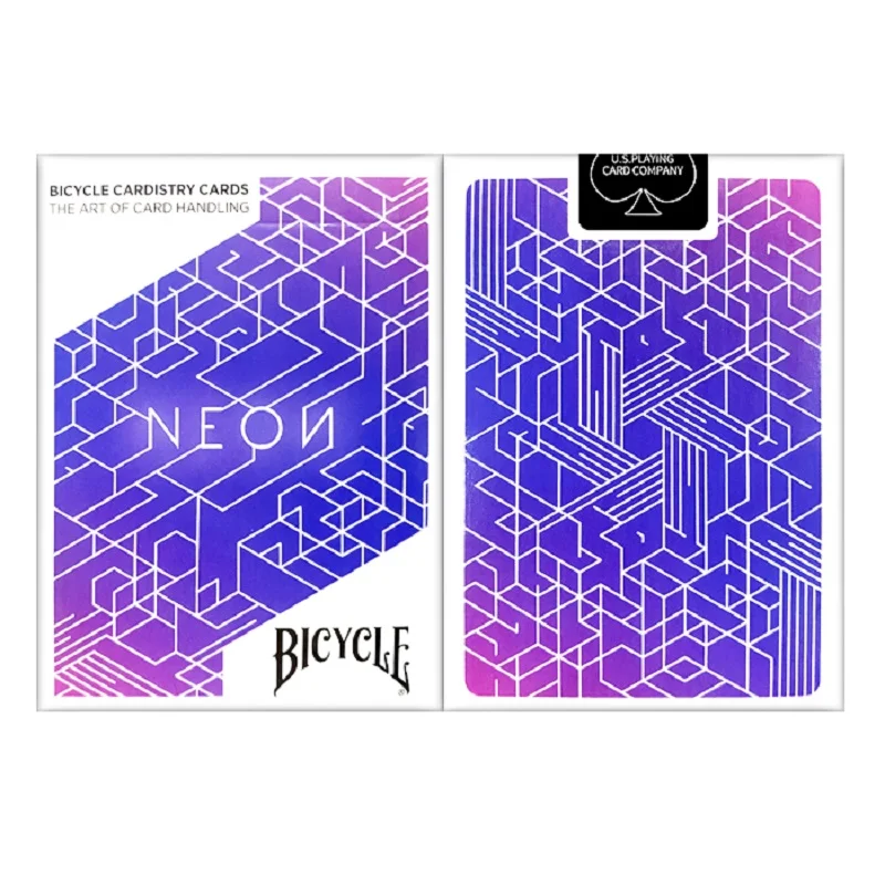 Велосипед неоновые Игральные карты фиолетовый USPCC колода Cardistry размер покера