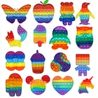 * Популярная игрушка для снятия стресса, радужная пузырьковая игрушка для снятия стресса с чувствительности, игрушка для взрослых и детей для снятия аутизма