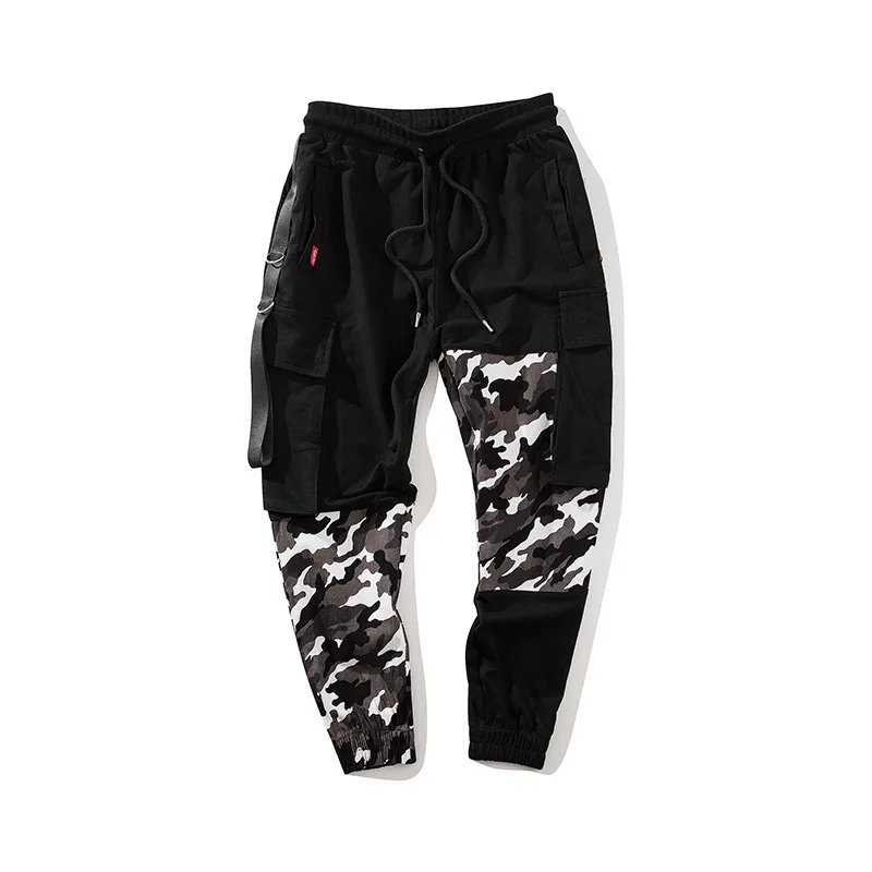 

Joggers Ment Patch Trousers Streetwear Sweat Pant Pantalon Homme Mixed Patch Camouflage Jogger Pant Hip Hop Men Ankle Length