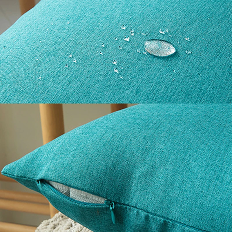 

45*45cm Waterproof Pillowcase Throw Pillow Case Sofa Back Cushion Cover Living room Hotel Washable Pillow Cases Solid Color