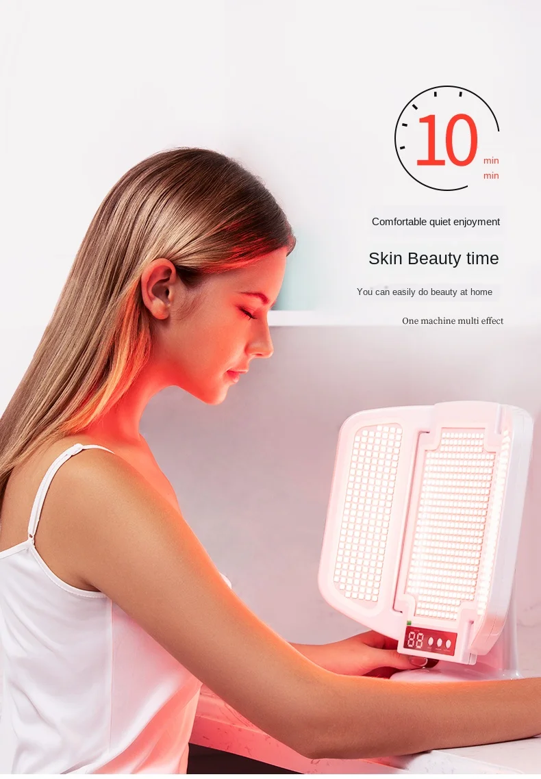 

Christmas Gift Large Row Light Skin Rejuvenation Instrument Led Small Row Light Children's Face Machine Red Blue Light