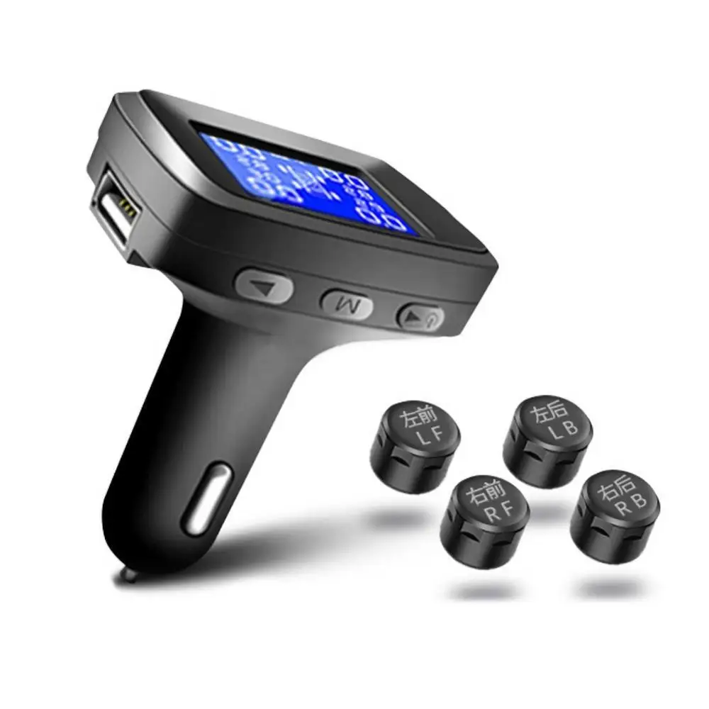60% Hot Sale TPMS LCD Wireless Car Tire Pressure Monitoring System with External Sensor Kit