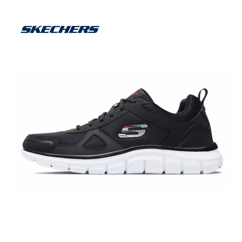 Skechers/обувь для мужчин; Повседневная Удобная обувь; сетчатые кроссовки; дышащая прогулочная обувь для мужчин; высокое качество; 52631-BKRD - Цвет: 52631-BKRD