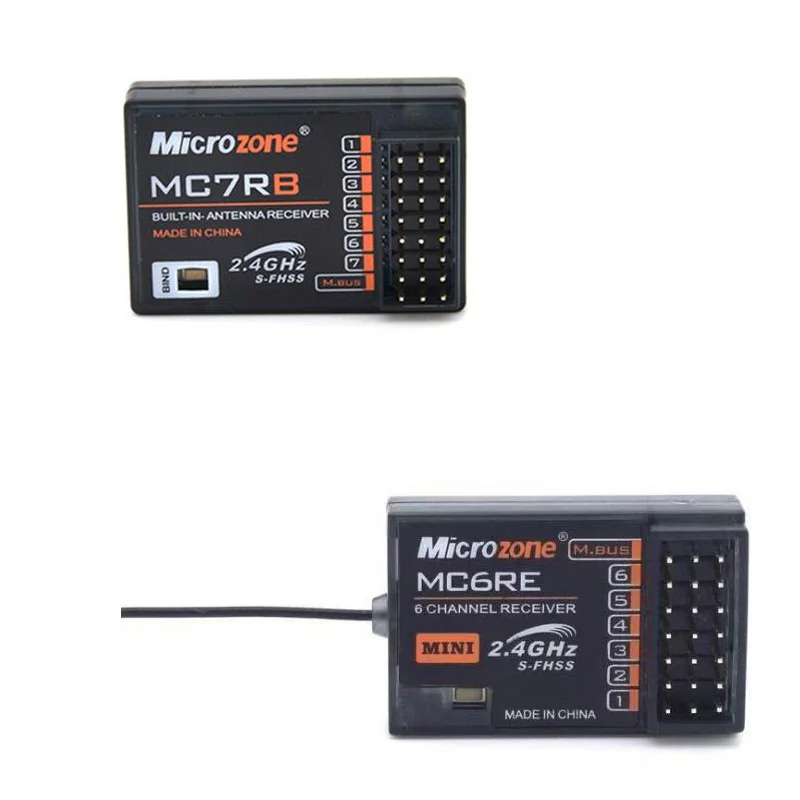 MicroZone MC6C Model Aircraft Remote Control With 2.4G Receiver  For SU27 Fixed Wing Aircraft Through The 4 Axis KT Board Machin
