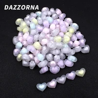 20406080pcs lot 17mm acrylic bead fashion frosted heart shape loose beads for diy jewelry making bracelet necklace accessory