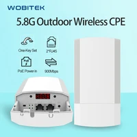 wobitek 900mbps outdoor wireless cpe router 5 8g wifi repeaterap poe bridge point to point 1 3km wifi coverage for ip camera